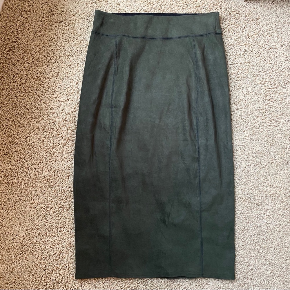 Prologue Dark Green Pencil Skirt w/ Elastic Waist